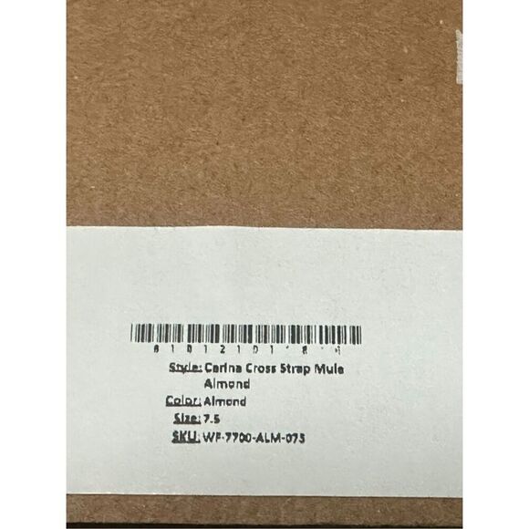 NISOLO Carina Leather Cross Strap Heeled Slip On Sandal Mule Womens 7.5 - Picture 14 of 16